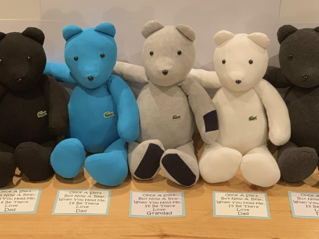 Memory bears created by Hayley Mears