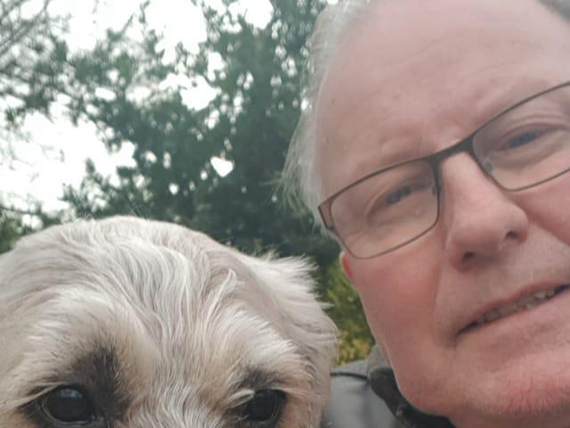 Ken Waters pictured with Jasper