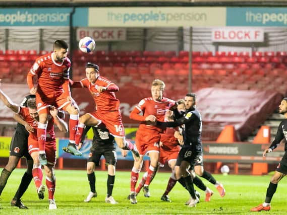 Action from Crawley Town v Leyton Orient
