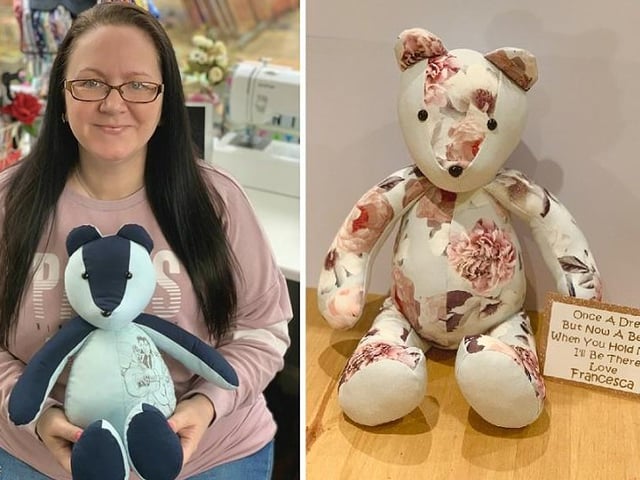 Hayley Mears has been creating memory bears