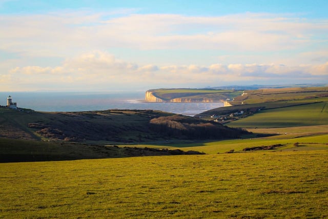 Belle Tout lighthouse, looking towards Cuckmere Haven. Taken by Rachel Hemmings with a Canon eos 1300d. SUS-210302-104049001