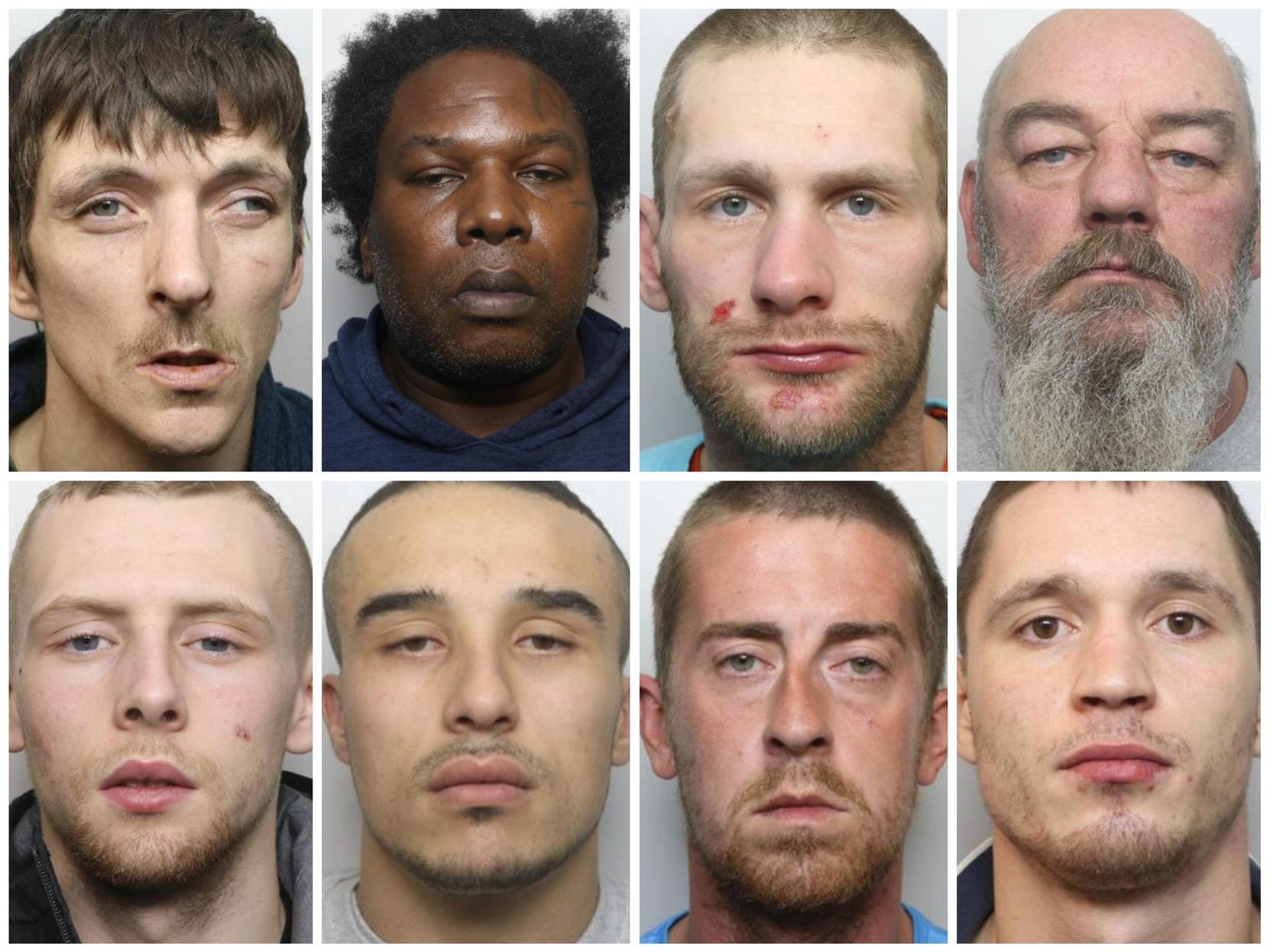 Faces of some of the xxxxx jailed by Northampton's courts during January