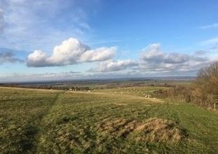 View from above Folkington, taken by Mick Kemp on an iPhone. SUS-210302-110309001