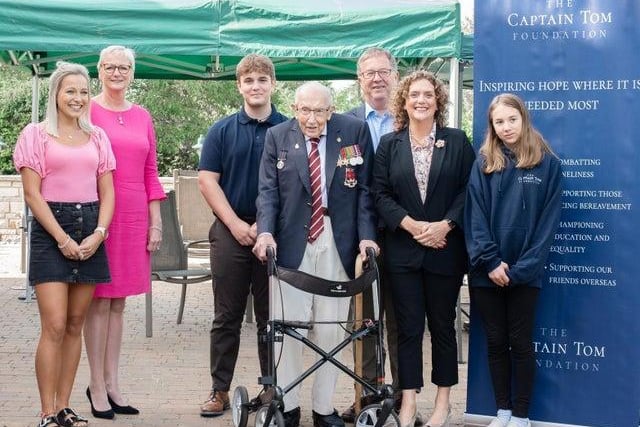 Captain Sir Tom Moore and his family launched a new charitable foundation to help others called the Captain Tom Foundation