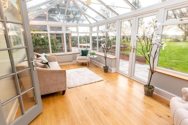 The country home also features a conservatory. Photo by Fine and Country