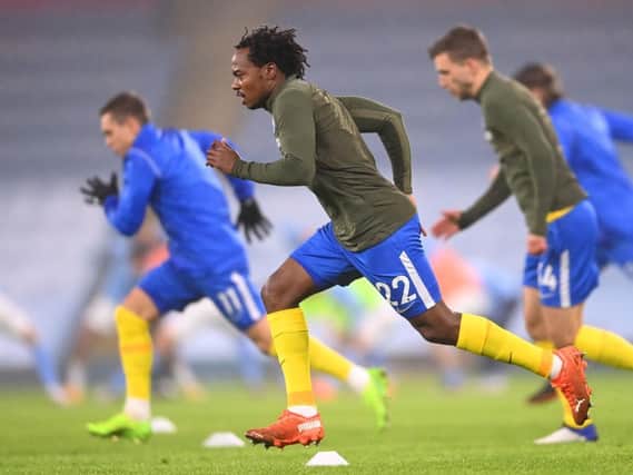 South Africa striker Percy Tau could be recalled to the starting line-up to face Liverpool at Anfield