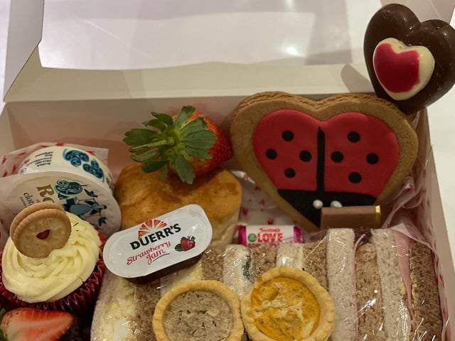 Number 50 Tea Room, in Duston, will be delivering afternoon teas at £12.95 per person and breakfast boxes at £5 per person. Deliveries for the breakfast box, which include heart-shaped crumpets, are from 8am. Deliveries will be available Saturday 13 and Sunday 14 February.