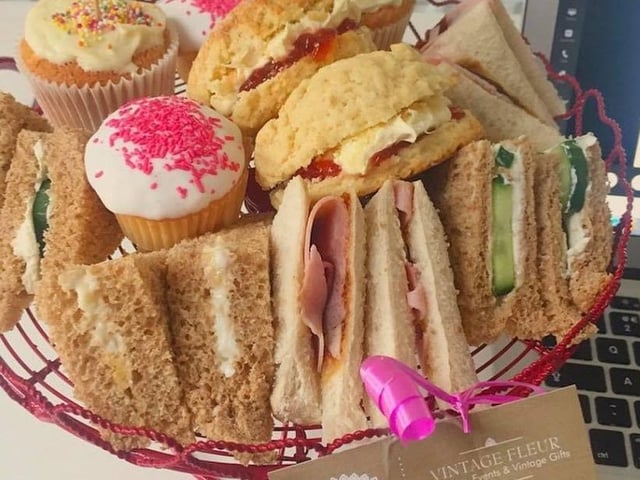 Vintage Fleur, based in Kettering, will be delivering afternoon teas for two to people's doors for £25. You can also add a bottle of prosecco for an additional £10!