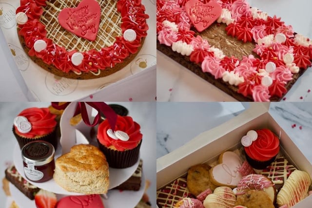 Amy's Vintage Tea have almost completely sold out for afternoon teas over the Valentine's Day weekend but giant cookies and large decorated brownies are still available to order as a last minute gift!