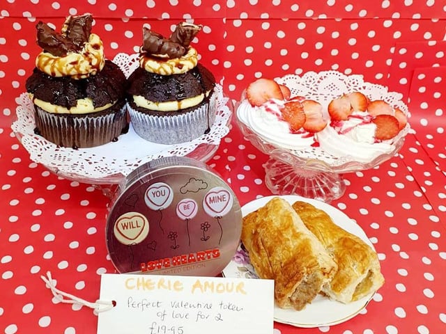 The Lavender Bee tearoom have a special 'Valentino's Valentine Afternoon Tea' menu in place, exclusively for February 14. It includes a selection of sandwiches, scones, cakes, traybakes and sausage rolls at £16.95 per person. They offer both delivery and collection.