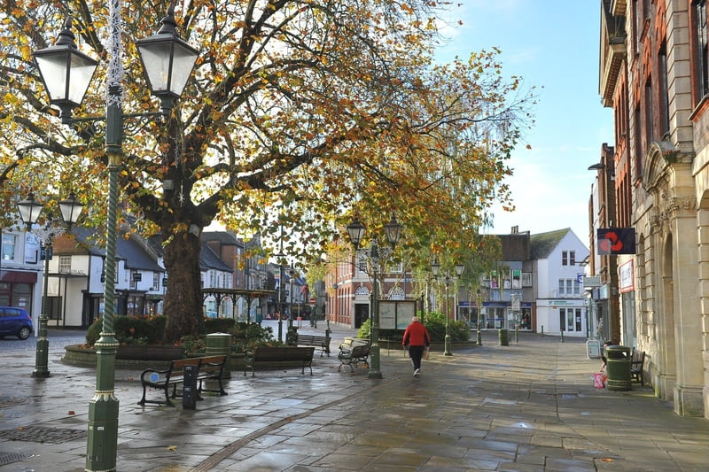 The fourth most common place people arrived from was Horsham, with 342 arrivals in the year to June 2019. Pictured is Horsham town centre.