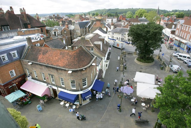 View from the giant ferris wheel in Carfax in June 2007. Picture: Steve Cobb