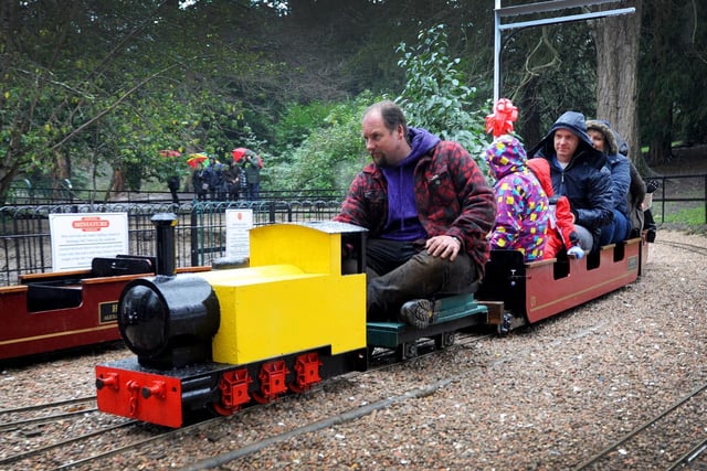 The 10 1⁄4 in (260 mm) gauge miniature railway is  located on the seafront at Hastings. It originally opened in 1948 and remains a popular tourist attraction.
Admission charges.
