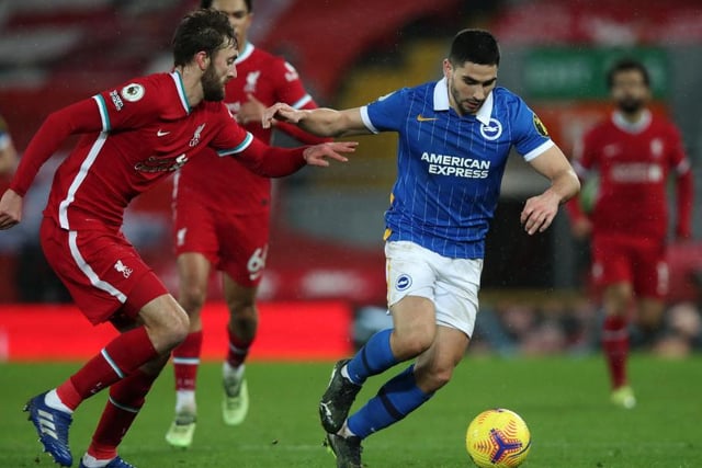 Potter will have to decide if Maupay is ready to go against after huge amounts of work against Spurs and Liverpool. Andi Zeqiri or Percy Tau could be poised but Maupay may well get the first hour alongside Connolly