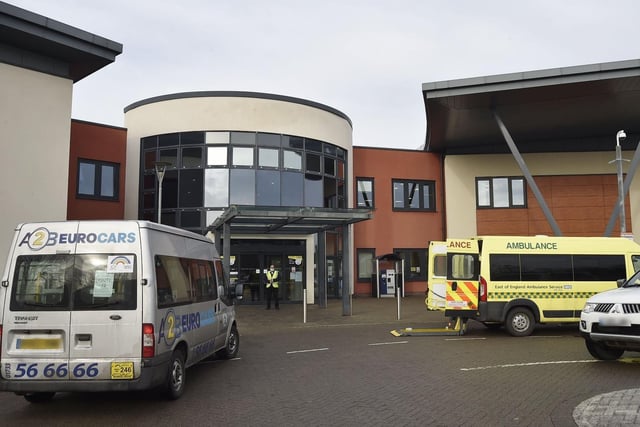Peterborough's Covid vaccine hub at the Urgent Care Centre on Thorpe Road.
