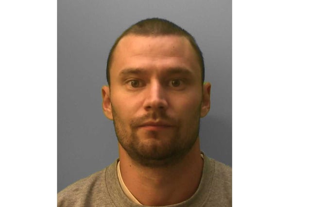 'Prolific' Daniel Meehan, of Albion Hill in Brighton, had 31 previous convictions for burglary, vehicle offences and anti-social behaviour when he was charged with burgling properties in Woodingdean last year. On January 12, the court heard Meehan, 28, broke into properties in Burnham Close and Batemans Road between June 27 and 28, 2020, stealing items including a wallet, sunglasses and a changing bag. He took keys to a car with which he drove to petrol stations and shops, where he used a victim's card to buy alcohol and cigarettes. On June 30, police searched a property in Rosedean Close where he had previously been staying and found several stolen items. After several 'wanted' appeals, Meehan was found hiding on a roof on August 12 and arrested. He was sentenced to three years and two months in prison after pleading guilty to two counts of burglary, taking a vehicle without the owner’s consent, fraud by false representation, and escaping lawful custody.