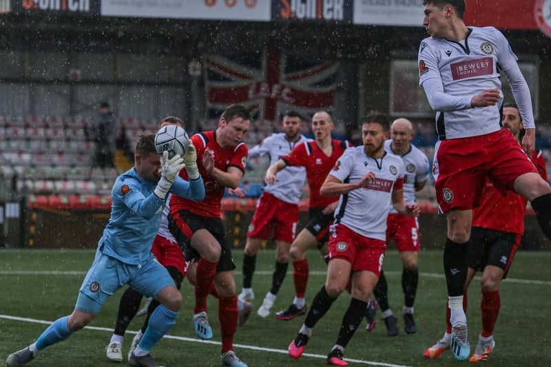 Action from Eastbourne Borough's 3-2 home win over Hungerford / Pictures: Andy Pelling