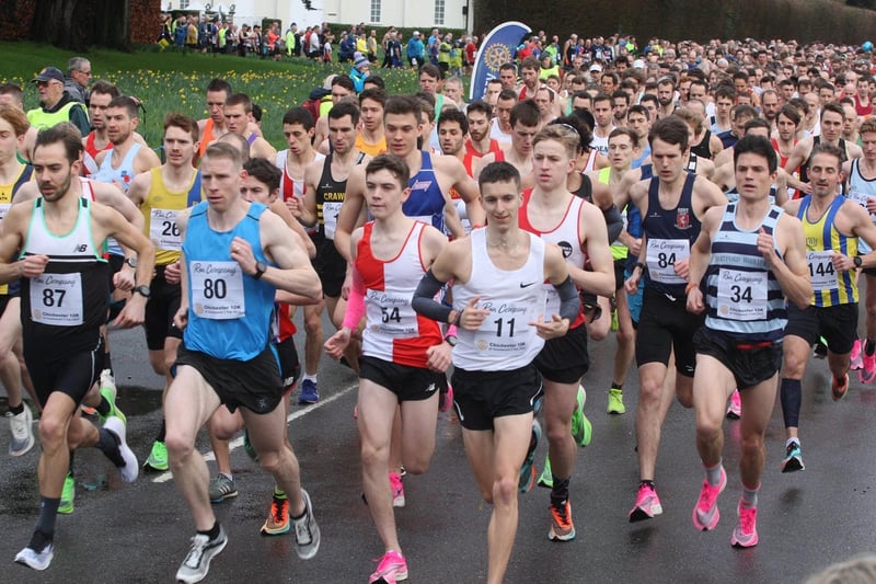 The start of last year's Priory 10k at Goodwood / Picture: Derek Martin