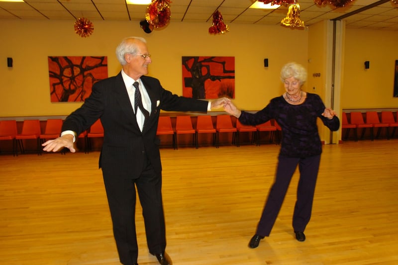 Dereck Brown and Edna Brown at their dance studio.