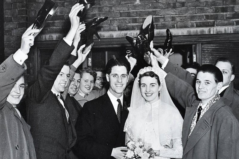Dereck and Edna on their wedding day in 1956.