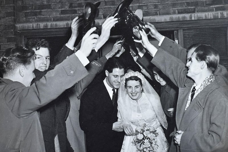 Dereck and Edna on their wedding day in 1956.