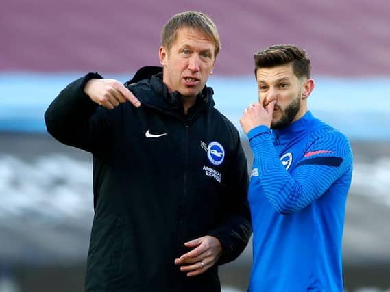 Graham Potter could hand Adam Lallana a Premier League start against Aston Villa