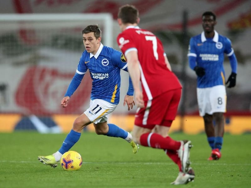 Potter has options in attack with Connolly and Welbeck fit once more but the Belgian will likely get the nod to partner Neal Maupay in attack