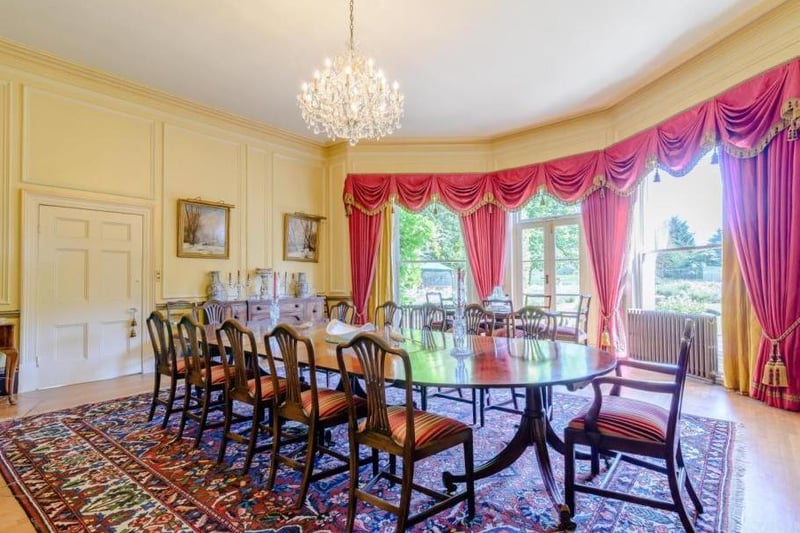 Entertain in style in the delightful 25-foot dining room