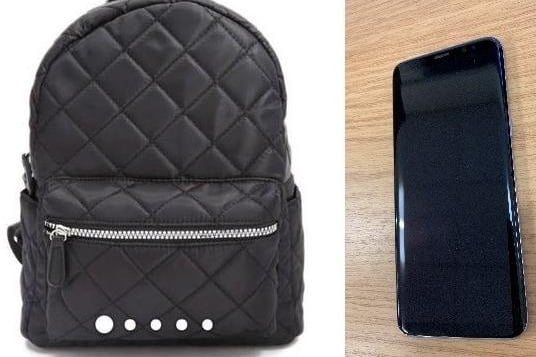 Here is a copy of the black rucksack that Leah carried as a handbag. In it was her Samsung phone, a brown purse with Michael Kors in gold letters, lip balm and a half-used bottle of perfume.