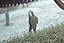 This is a CCTV image of Leah walking to work. Think back to 8.30 onwards on the morning after Valentine's Day, the last Friday before half-term,  two years ago.  Did you see her?