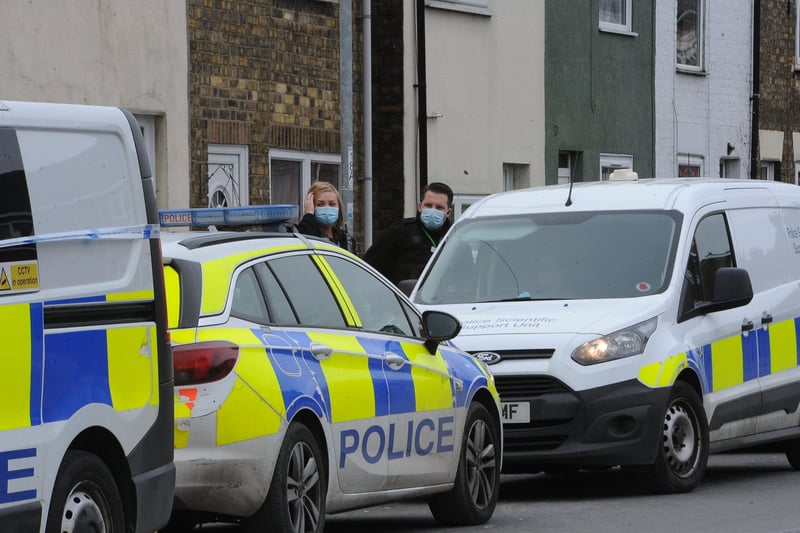 A police investigation is underway at an address in Fletton High Street after a man was injured.