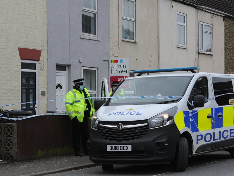 Police have taped off a property in Fletton High Street as they investigate an incident which saw a man taken to hospital.