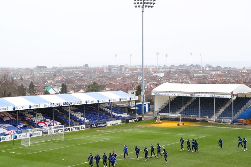 20th. Bristol Rovers. Currently 20th. PPG: 0.92.  Photo: Getty Images.
