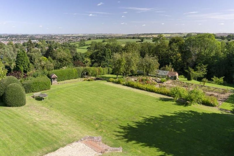 Orchard House is set in 2.6 acres of land - with amazing views..