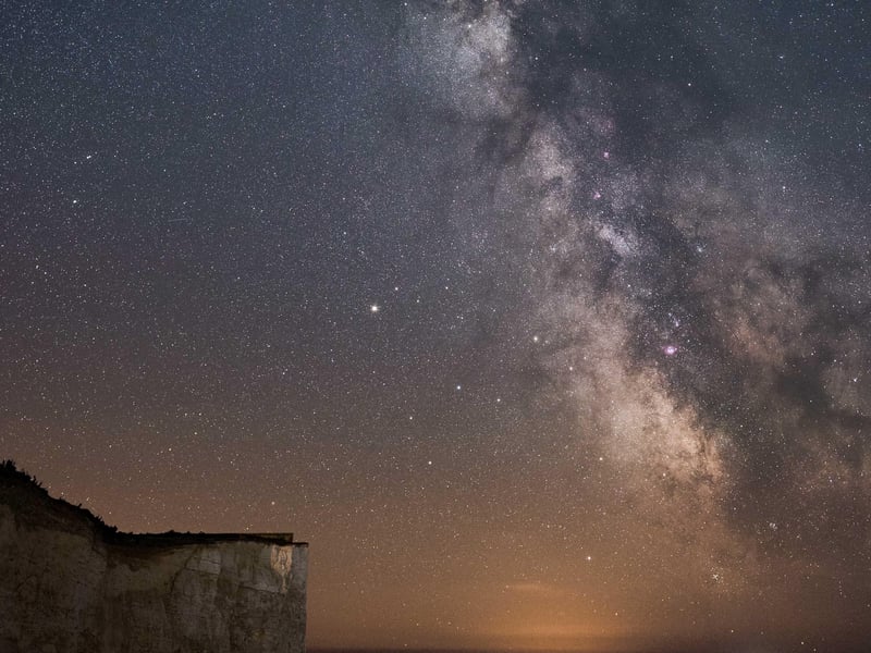 'Milky Way at Birling Gap' by John Fox won second place in the South Downs Dark Landscapes catergory.