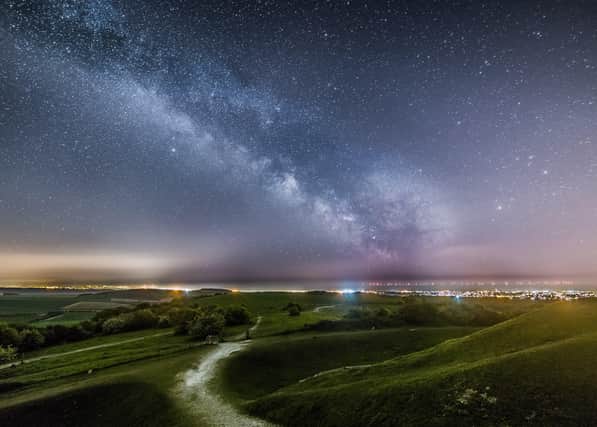 'Milkway From Cissbury'- by Neil Jones- The winning entry in the South Downs Dark Skyscapes..