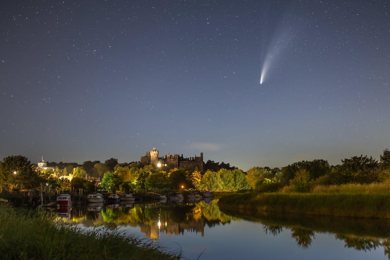 'Neowise Over Arundel' by Neil Jones took third place in the South Downs Dark Skyscapes Catergory
