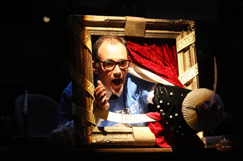 Mark Rylance in I Am Shakespeare (2007) at Chichester Festival Theatre, photo by Alastair Muir