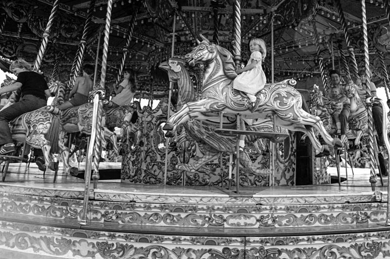 Do you recognise anyone enjoying a fairground ride at the Showground in the 80s?
