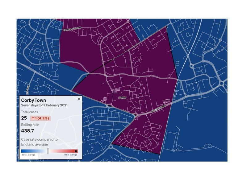 Rates in Corby remain stubbornly high