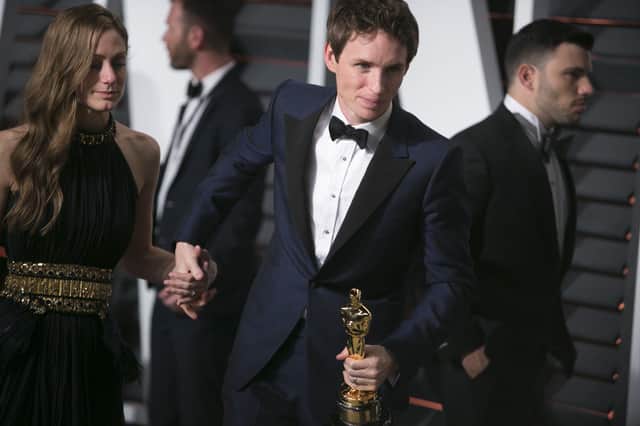 The Theory of Everything- Eddie Redmayne won best Oscar for his performance as Stephen Hawking in this poignant biopic of the scientist's battle with Motor Neurone Disease. Parts of the film were shot in Camber Sands, Rye. 
Photo credit: ADRIAN SANCHEZ-GONZALEZ/AFP via Getty Images 534089001