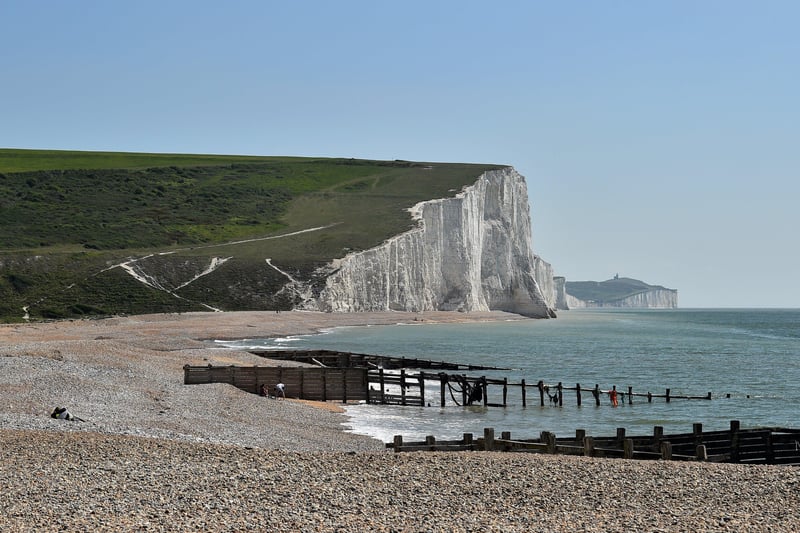 Parts of Atonement (2007) were shot by the Seven Sisters, in East Sussex. The film, an adaptation of a novel by Ian McEwan, follows two young lovers separated by the Second World War.  -Photo by GLYN KIRK/AFP via Getty Images.