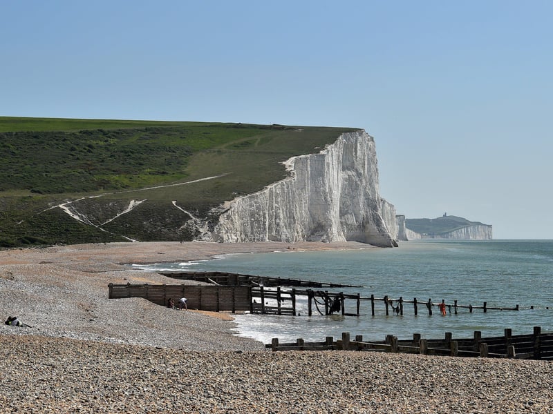 Parts of Atonement (2007) were shot by the Seven Sisters, in East Sussex. The film, an adaptation of a novel by Ian McEwan, follows two young lovers separated by the Second World War. -Photo by GLYN KIRK/AFP via Getty Images.