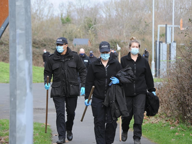 There has been a large police presence in the area.