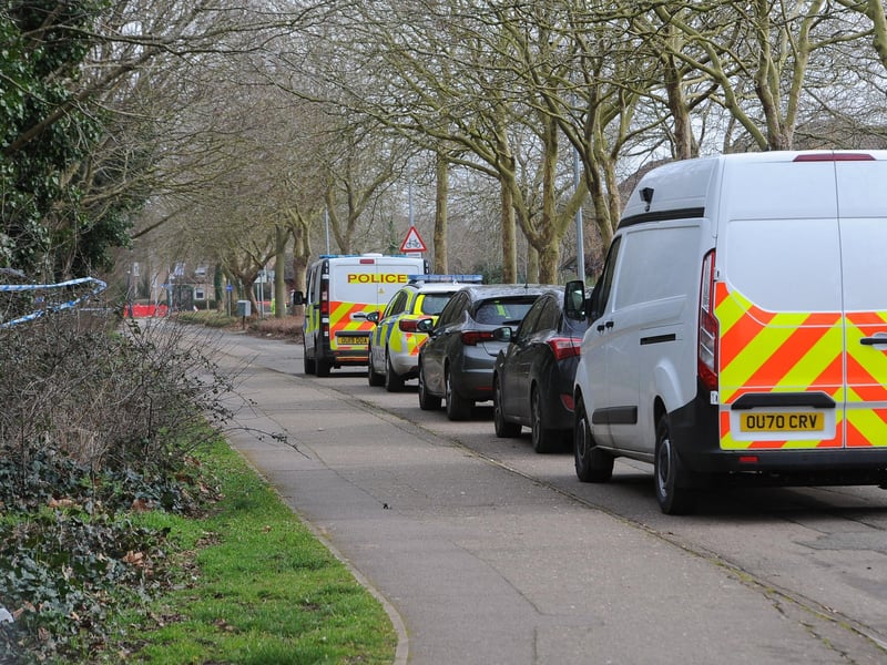 There has been a large police presence in the area.