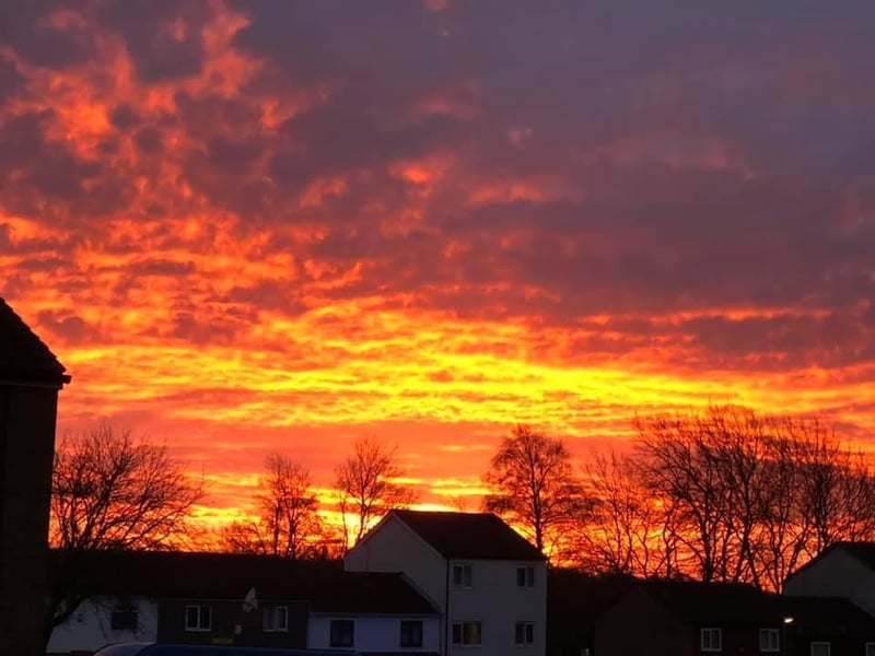What is a photo gallery without a beautiful sunrise? This one was seen over Thorplands last Sunday morning.