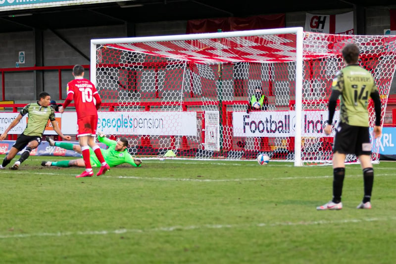 Pre-match, action and celebration pictures from Crawley's win over Colchester / Pictures: UK Sports Images/Jamie Evans
