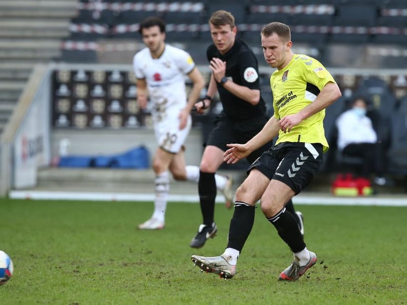 Town's midfield sat off the hosts early on but he really grabbed a foothold in the game from about 30 minutes on, punching through the lines with some good, positive passing. Broke up attacks too... 7.5