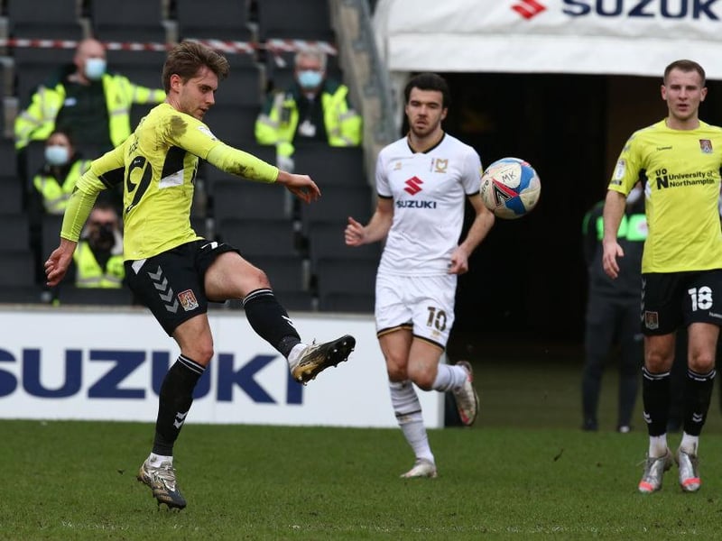 Had a tame shot saved by Fisher but was withdrawn for Edmondson at half-time following a quiet opening 45 minutes... 6