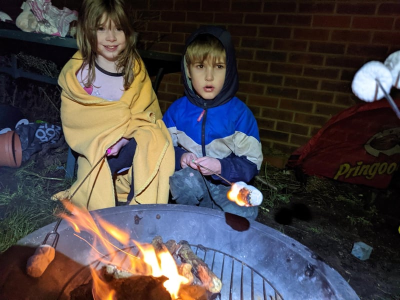 Camping in the back garden